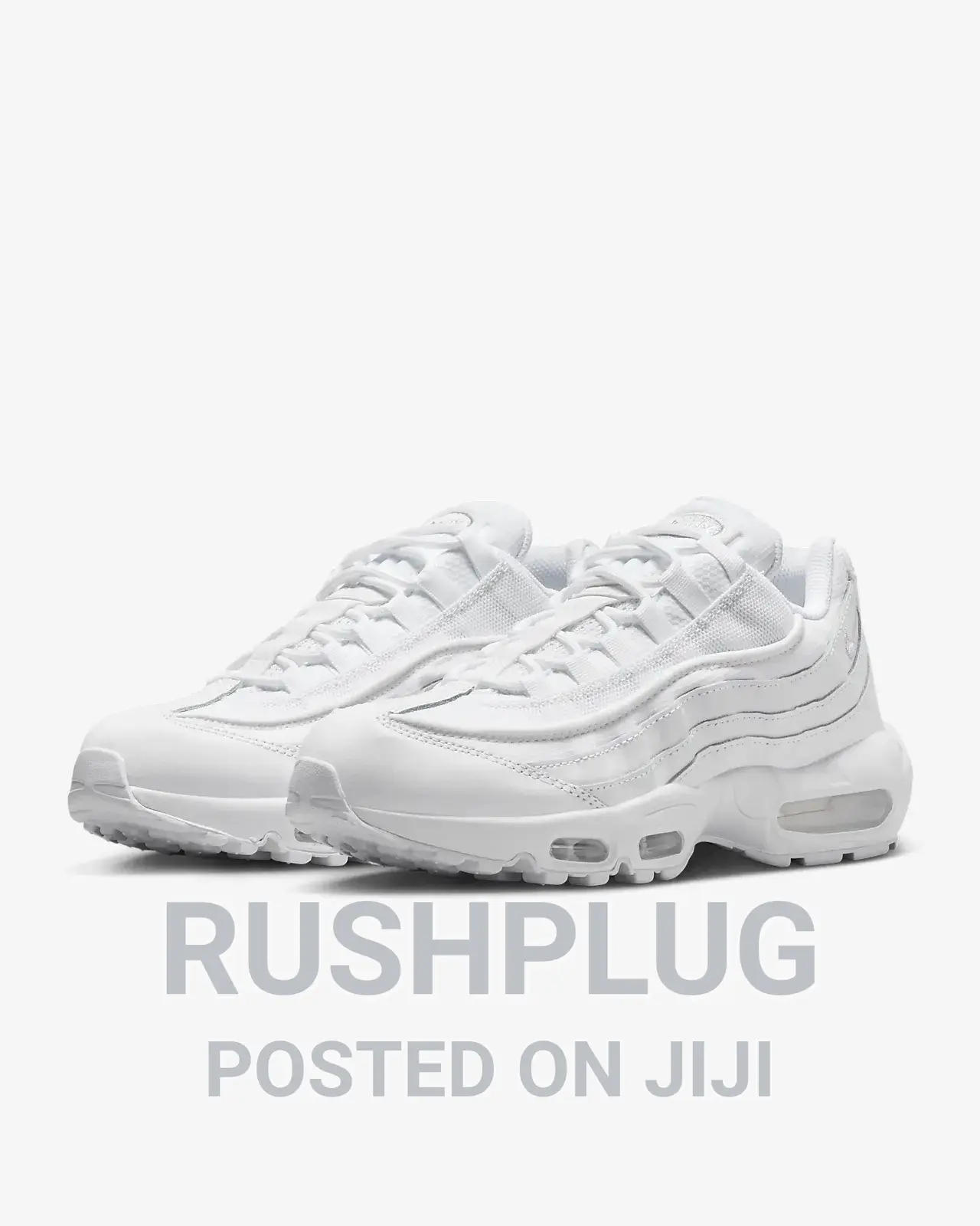 Nike Airmax 95 Triple White Sneakers