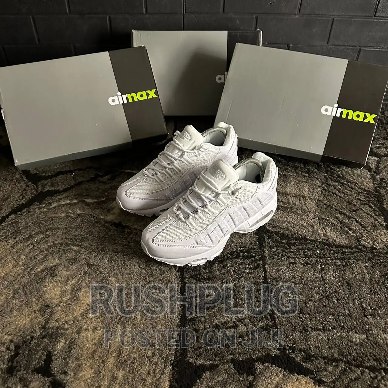 Nike Airmax 95 Triple White Sneakers