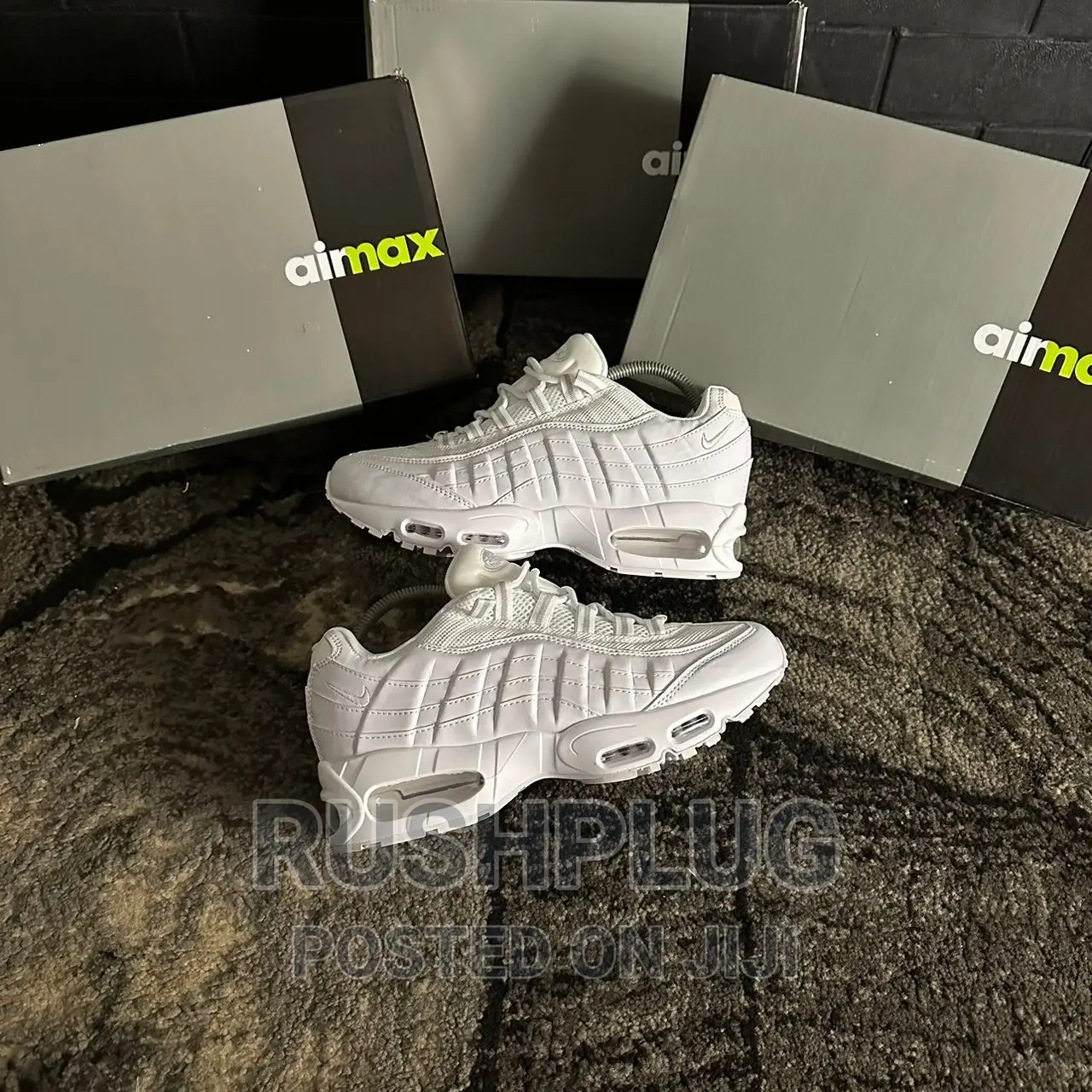 Nike Airmax 95 Triple White Sneakers