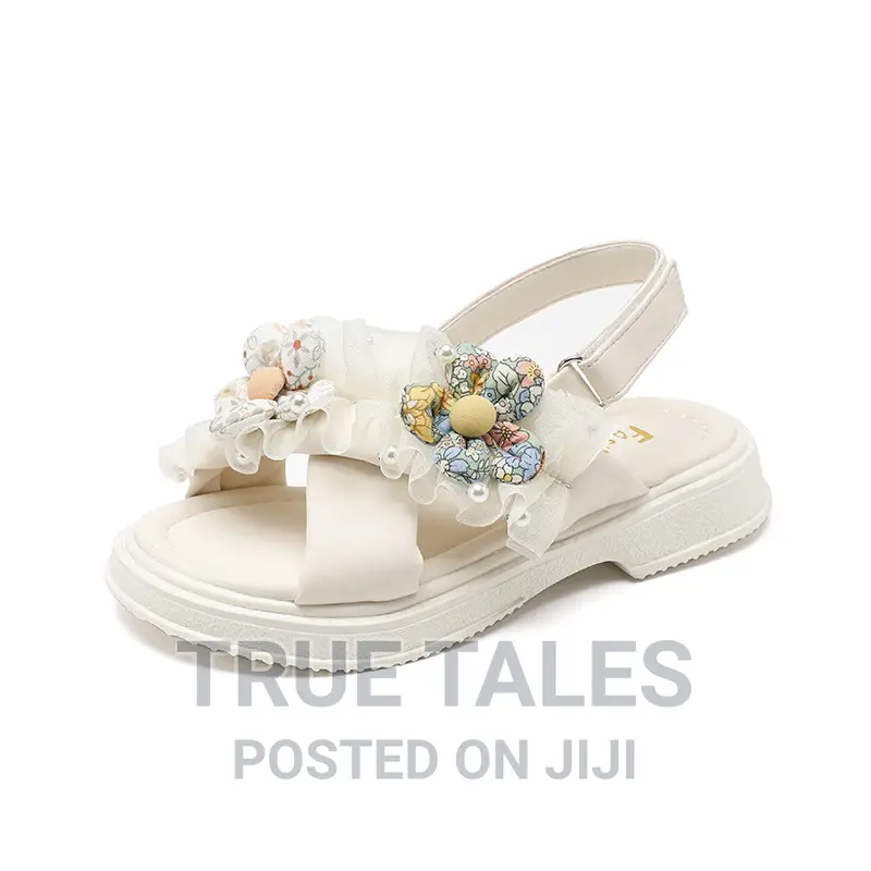 Embellished Girls Flower Sandals Sizes 26 to 37