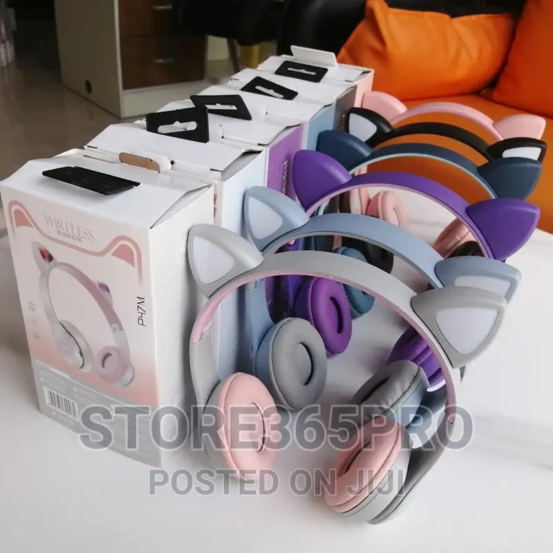 Cat Headset Bluetooth Wireless Cat Headphones