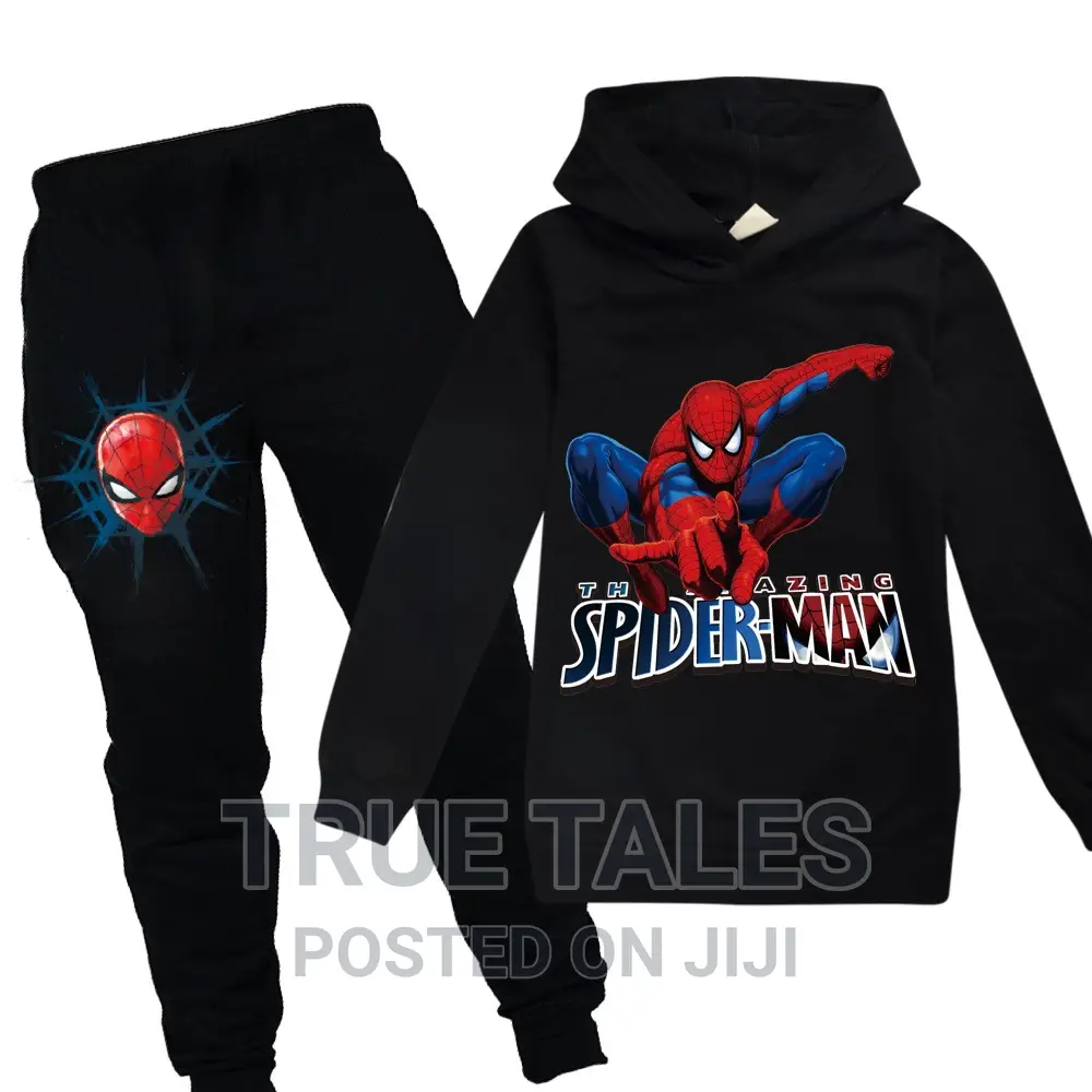 High Quality Spiderman Hoodies Joggers Set