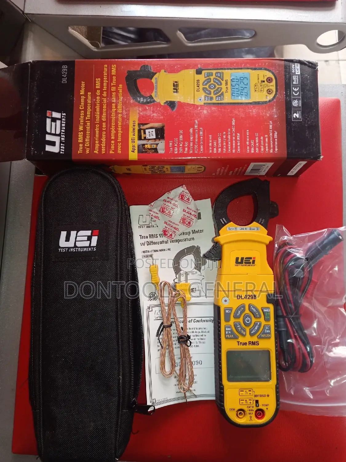 UEI DL429B True RMS Wireless Clamp Meter W/Differential Temp