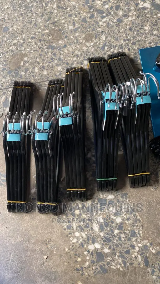 Sets of Black Hangers