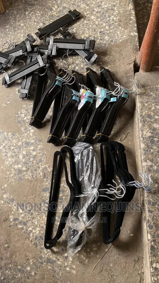 Sets of Black Hangers