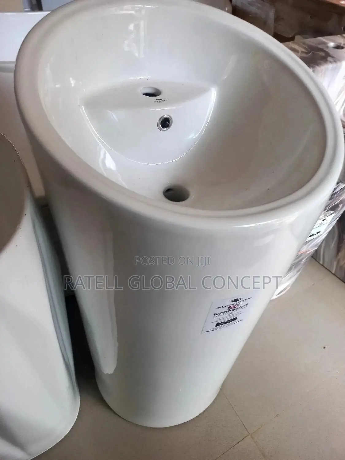 Freestand White Wash Basin