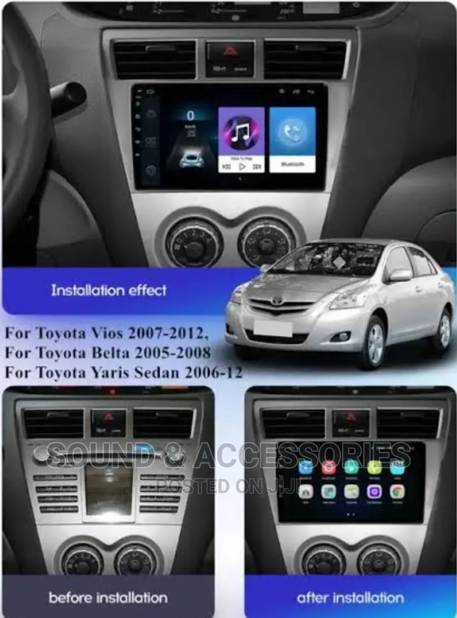 Toyota Yaris Vios 2007-2012 Android Gps Navigation Syst
