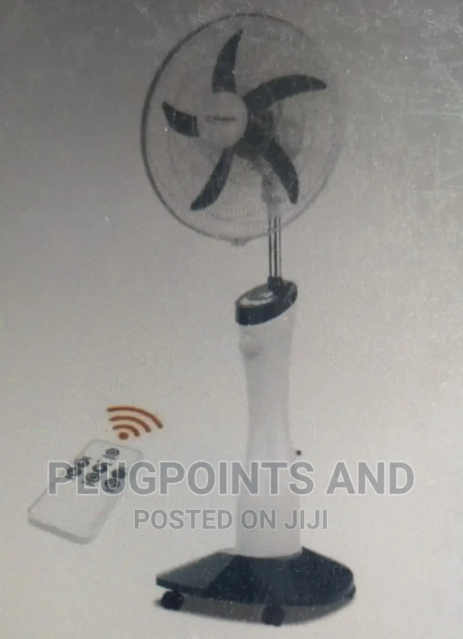 Qasa Curvy Rechargeable Grey Col Fan