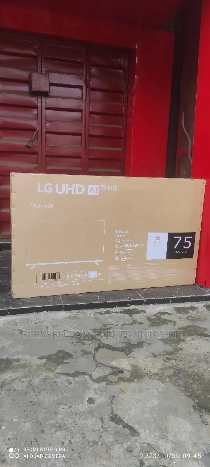 Lg 75" Inch Uhd Frameless 4k Android Smart Tv > Bluetooth 2yrs