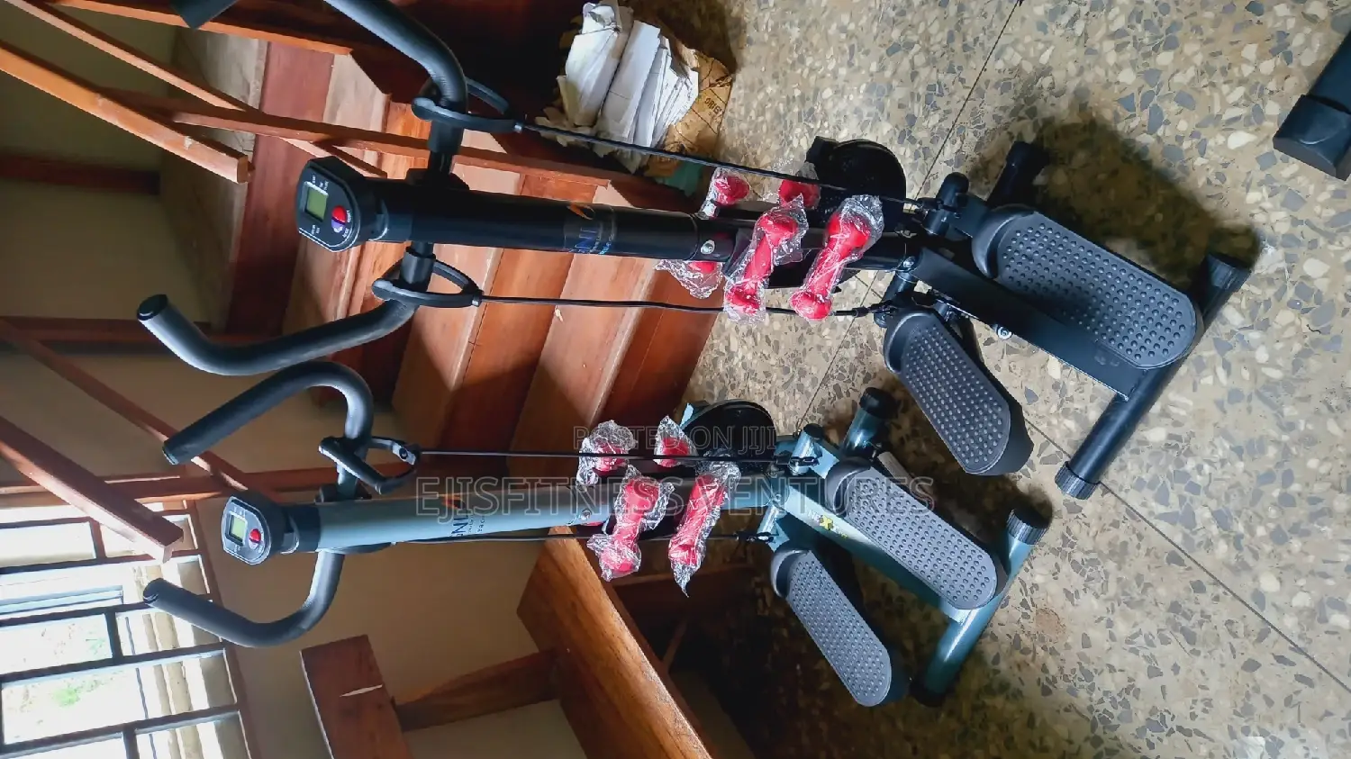 Standing Stepper With Ropes and Twister