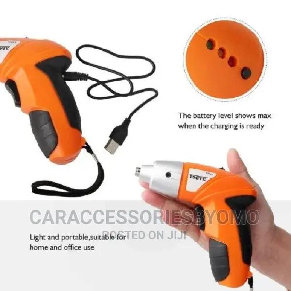 Tuoye 45pc Rechargeable Cordless Screwdriver Drill Tool