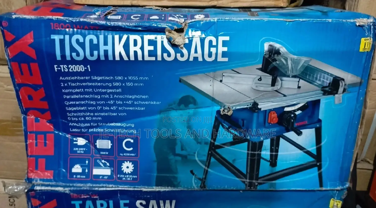 Industrial Table Saw 1800w