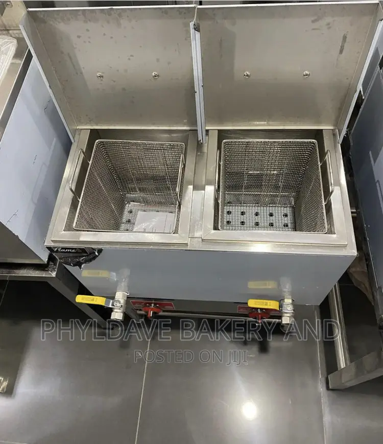 Double Basket Standing Deep Fryer