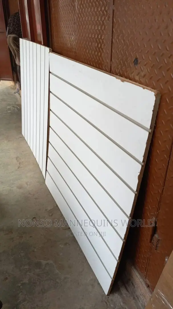 Mdf White Slat Wall 4 Feets By 4 Feets Boards
