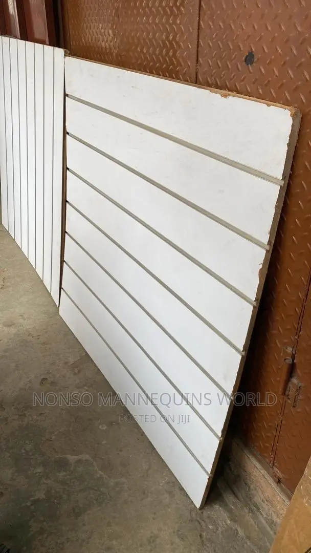 Mdf White Slat Wall 4 Feets By 4 Feets Boards