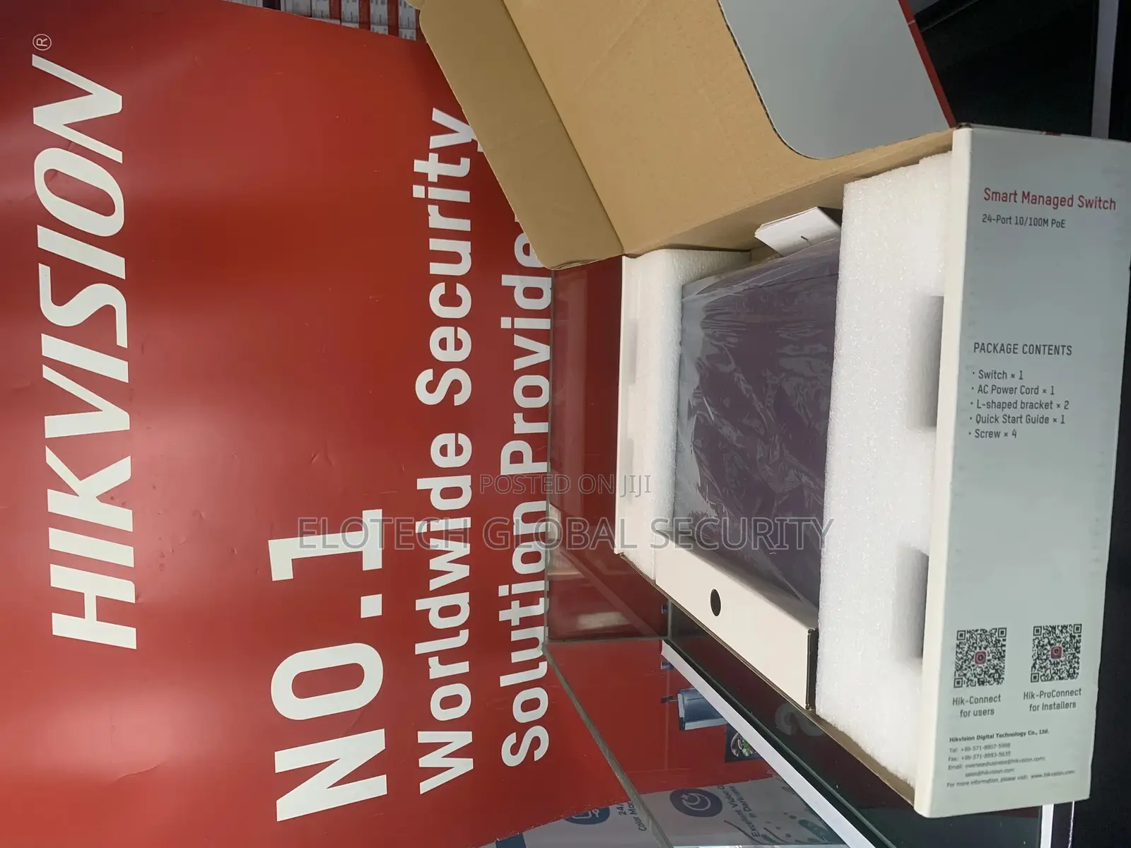 Hikvision 24 Port Fast Ethernet Smart POE Switch