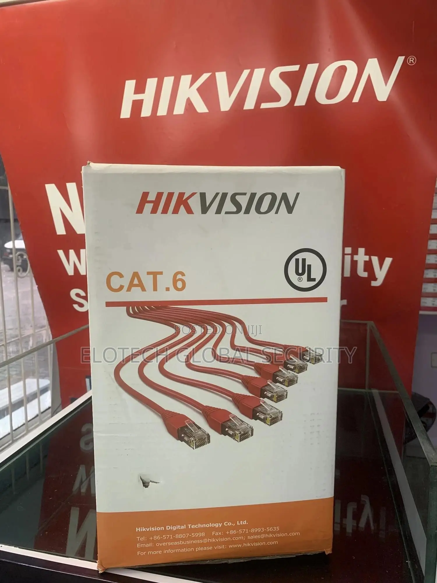 Hikvision Cat 6 Cable (Orange) Pure Copper