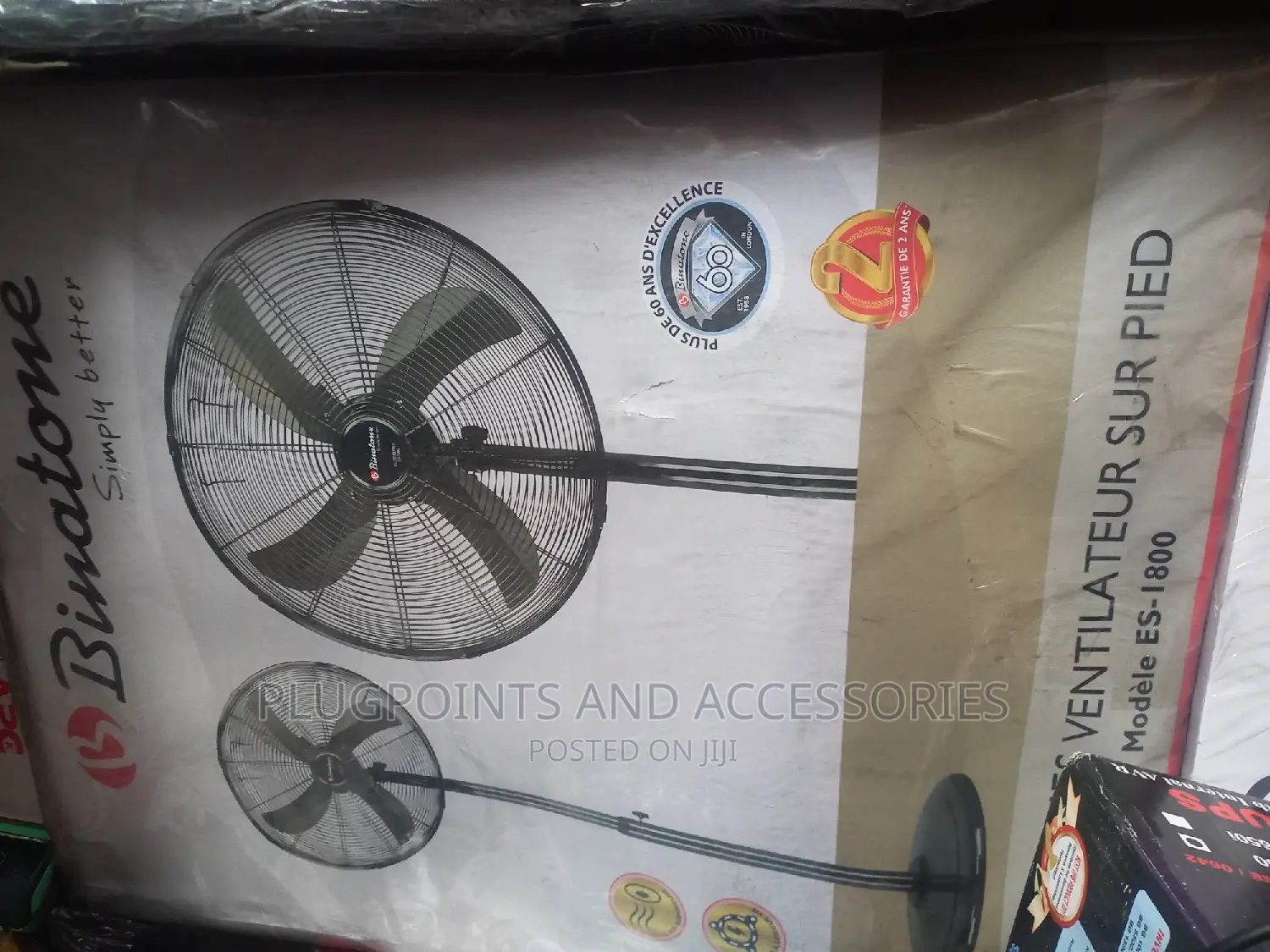 Binatone Stainless Stand Fan1800 60w