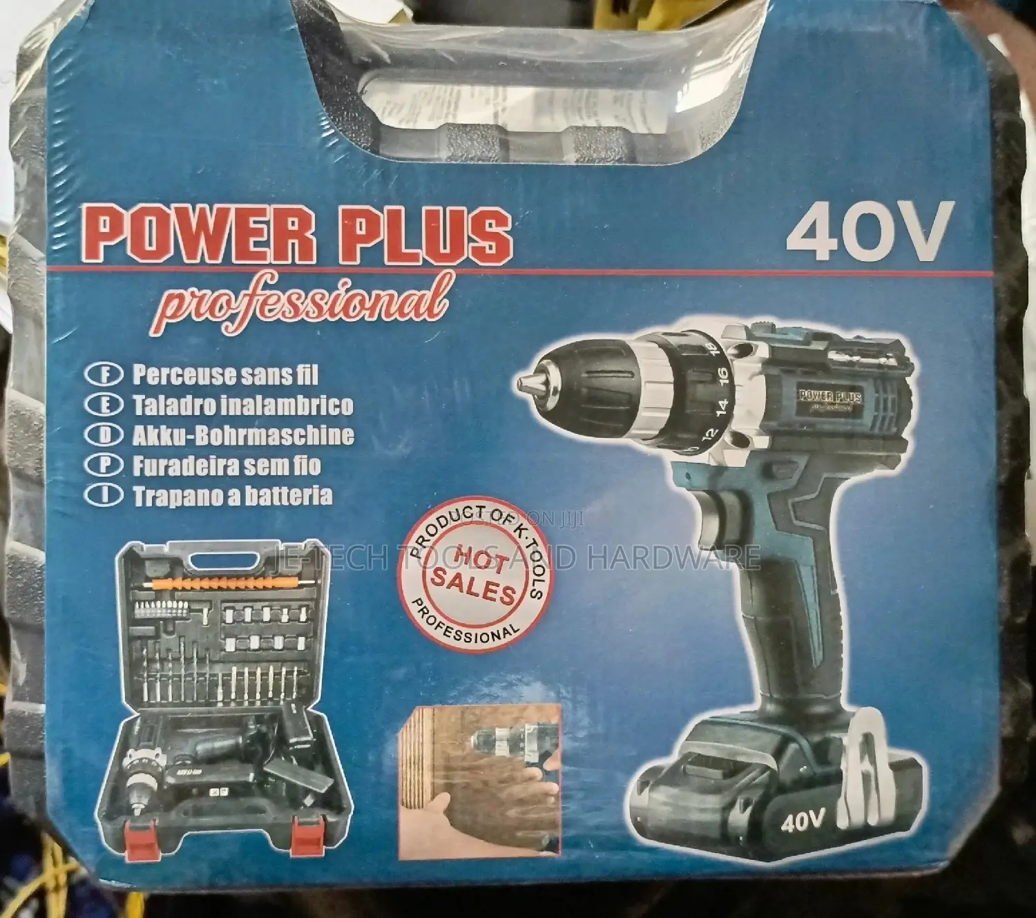 40v Power Plus Professional Battery Drill