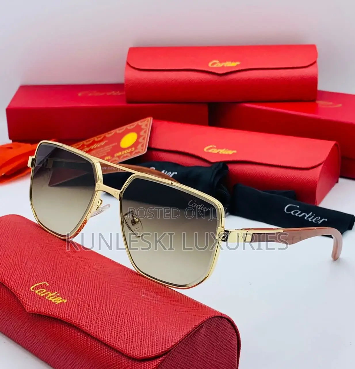 Original Cartier Men Eyewear Glasses Collections
