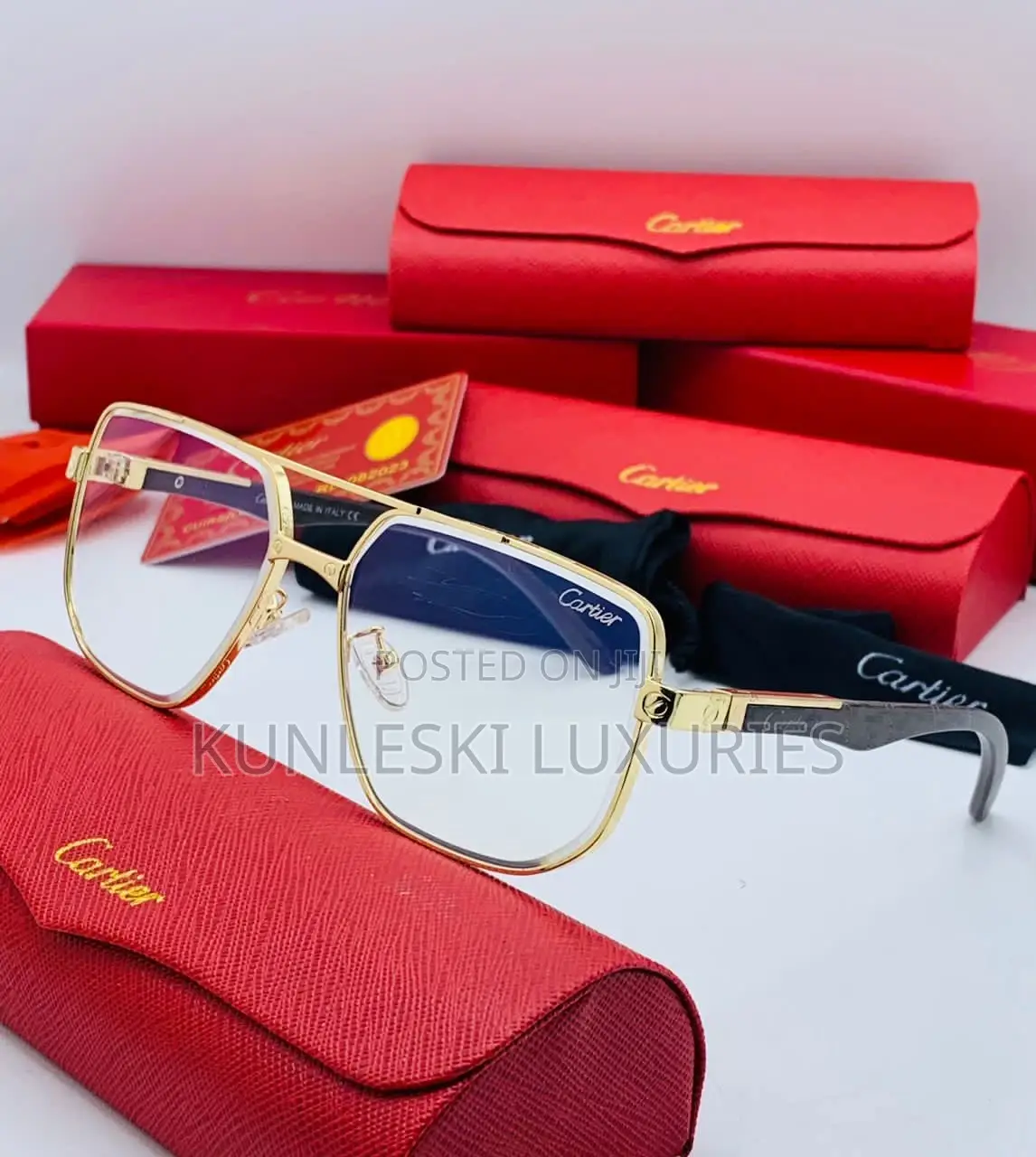 Original Cartier Men Eyewear Glasses Collections