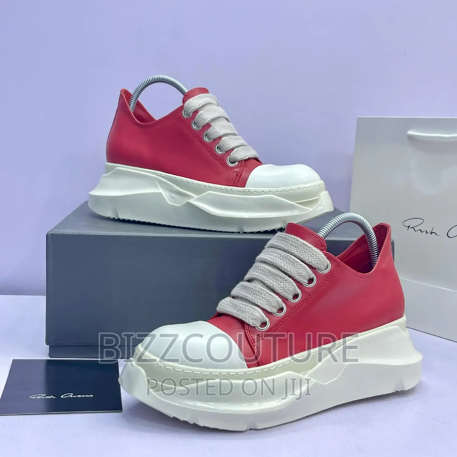 Original RICK OWEN DRHSHDW HEXA Low Red Available in Store
