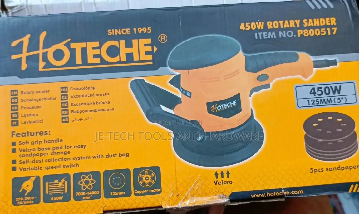 Hoteche - Orbital Sander - 450W