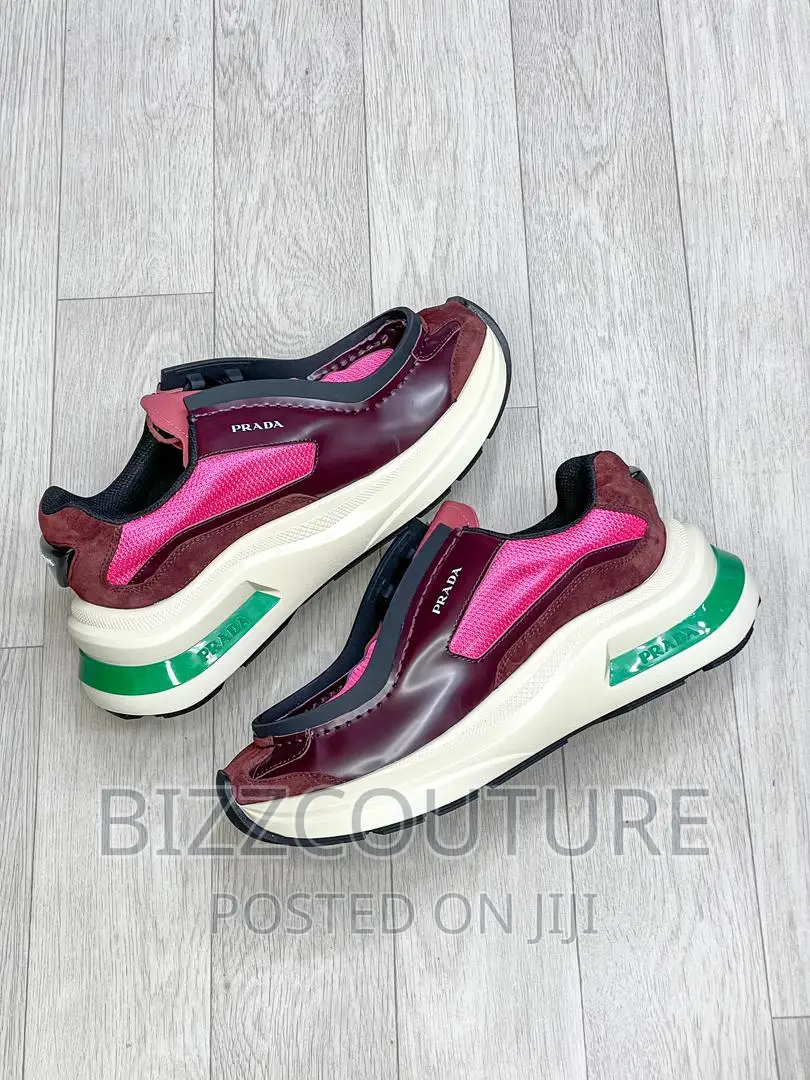 Original PRADA PANELLED Leather Chunky Available in Store