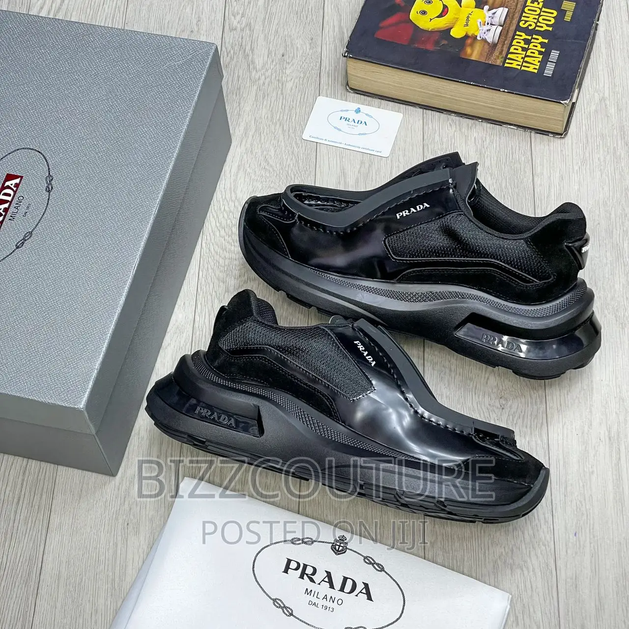 Original PRADA PANELLED LEATHER CHUNKY Available in Store