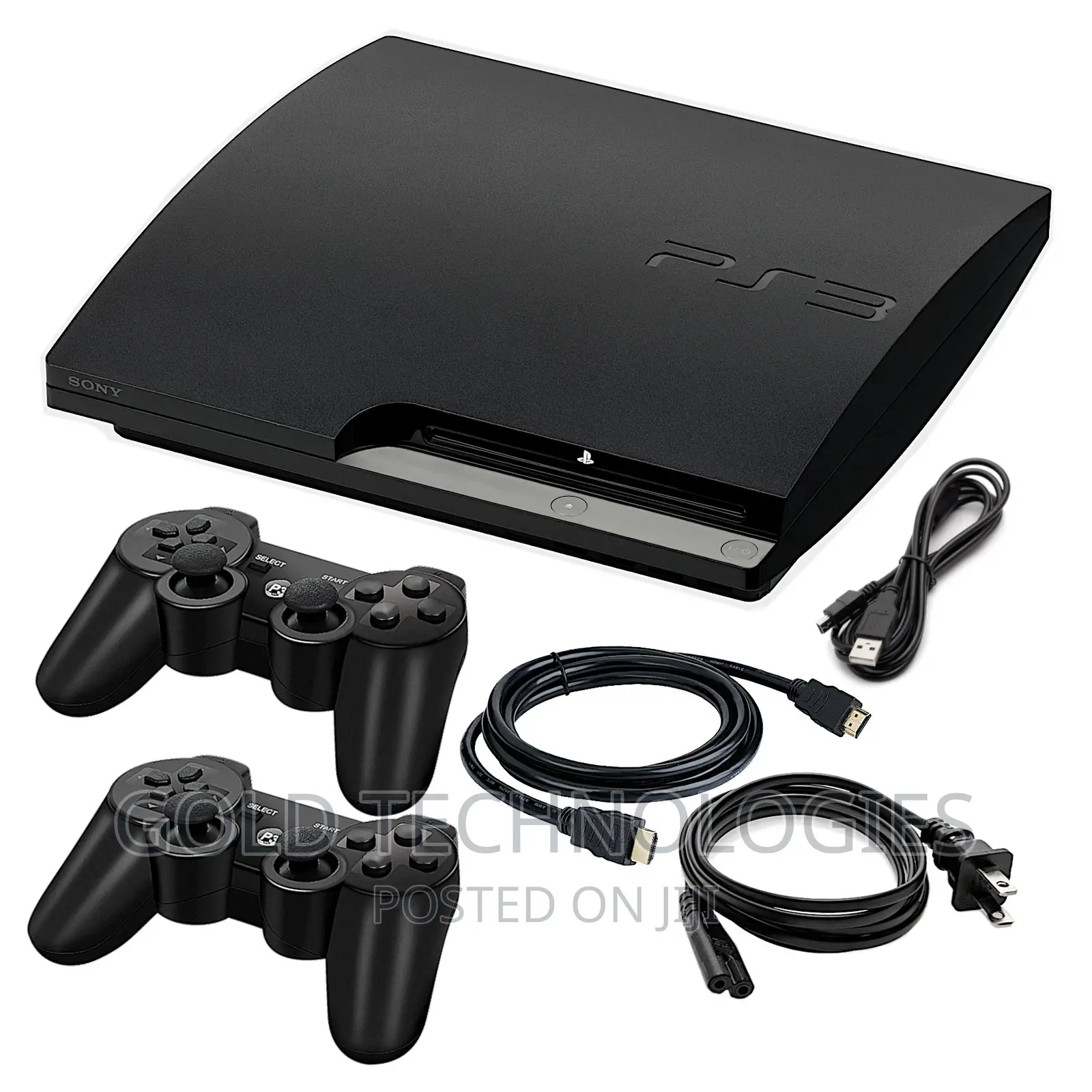 PS3 Slim Playstation3 Game Console +1pad +Games +Accessories