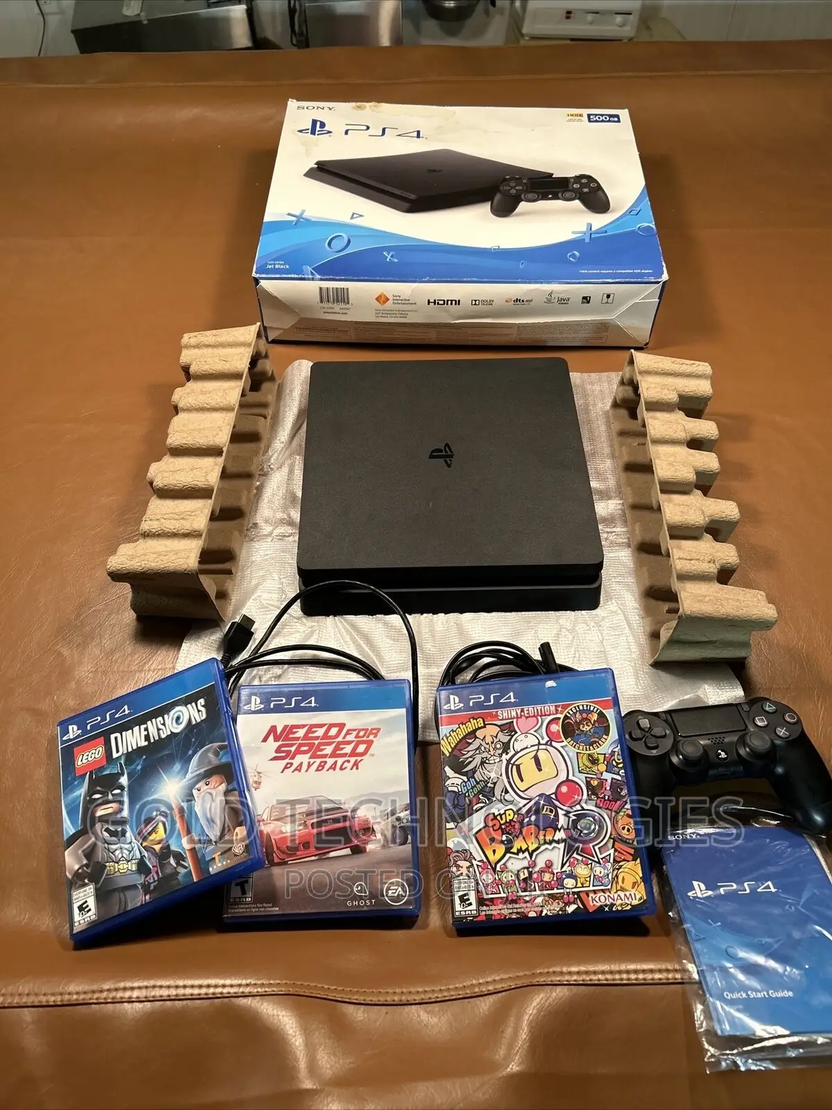 Ps4 Slim Playstation4 Console With All Accessories and Games Installed