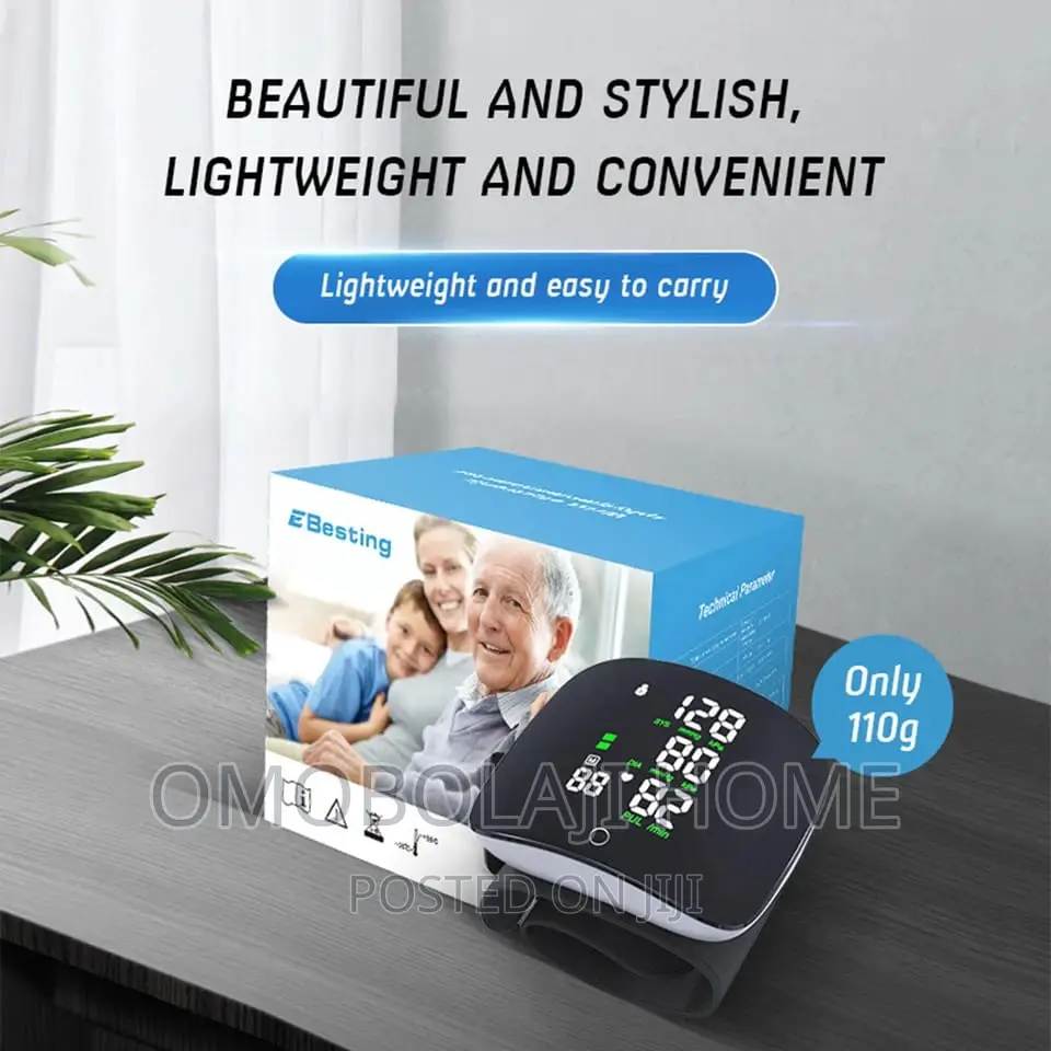 Rechargeable Wrist Blood Pressure Machine