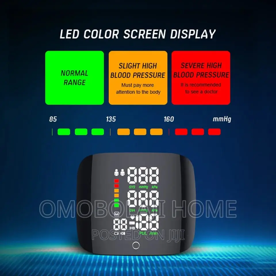 Rechargeable Wrist Blood Pressure Machine