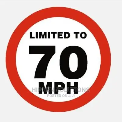 Aluminum Reflective Safety Maximum Speed Warning Sign