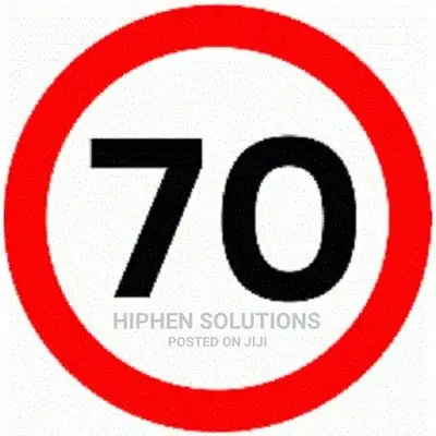 New Maximum Speed 70 KM/H Aluminum Sign