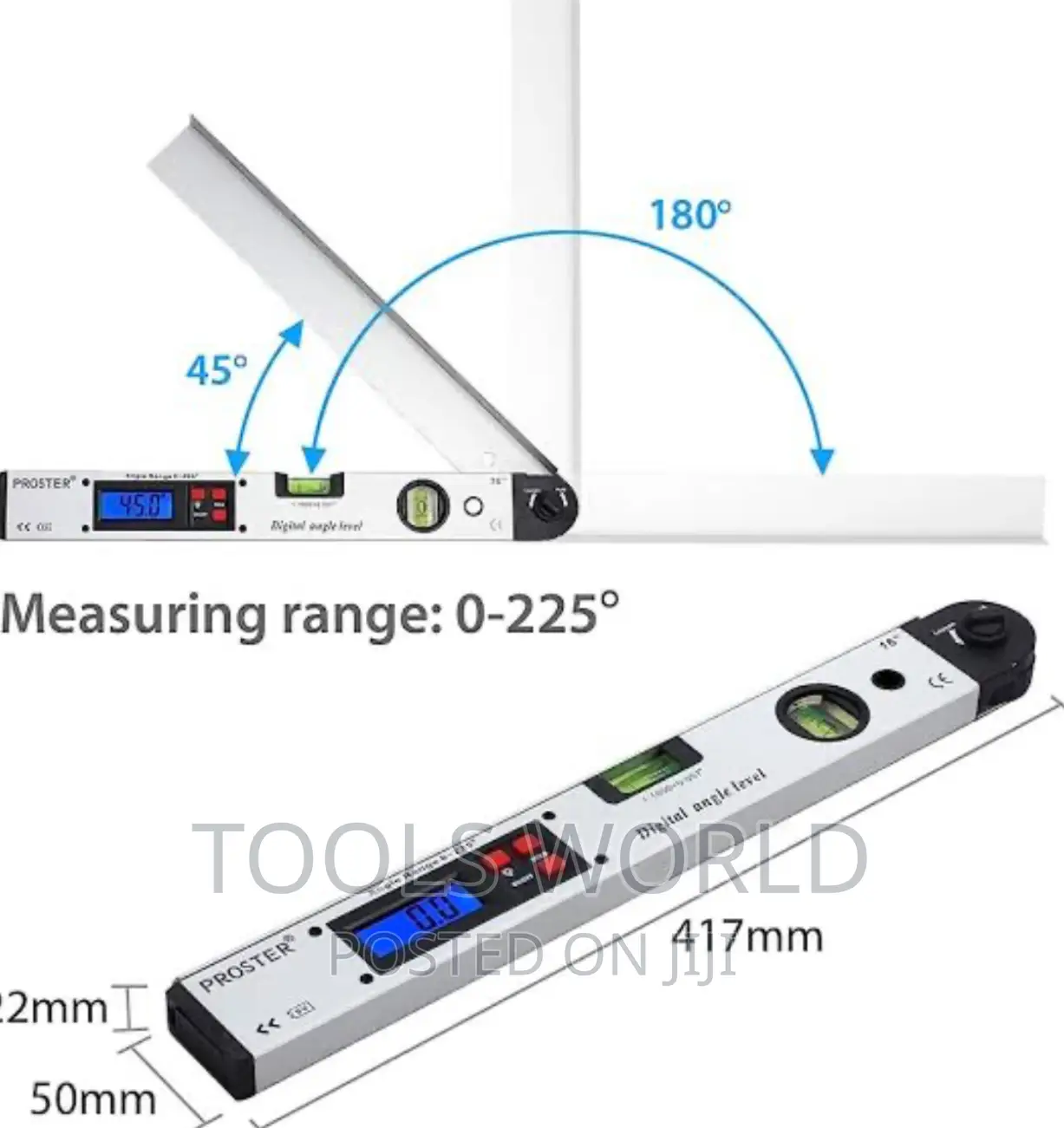 Digital Angle Finder With Battery and Pouch 400mm/16 Inch