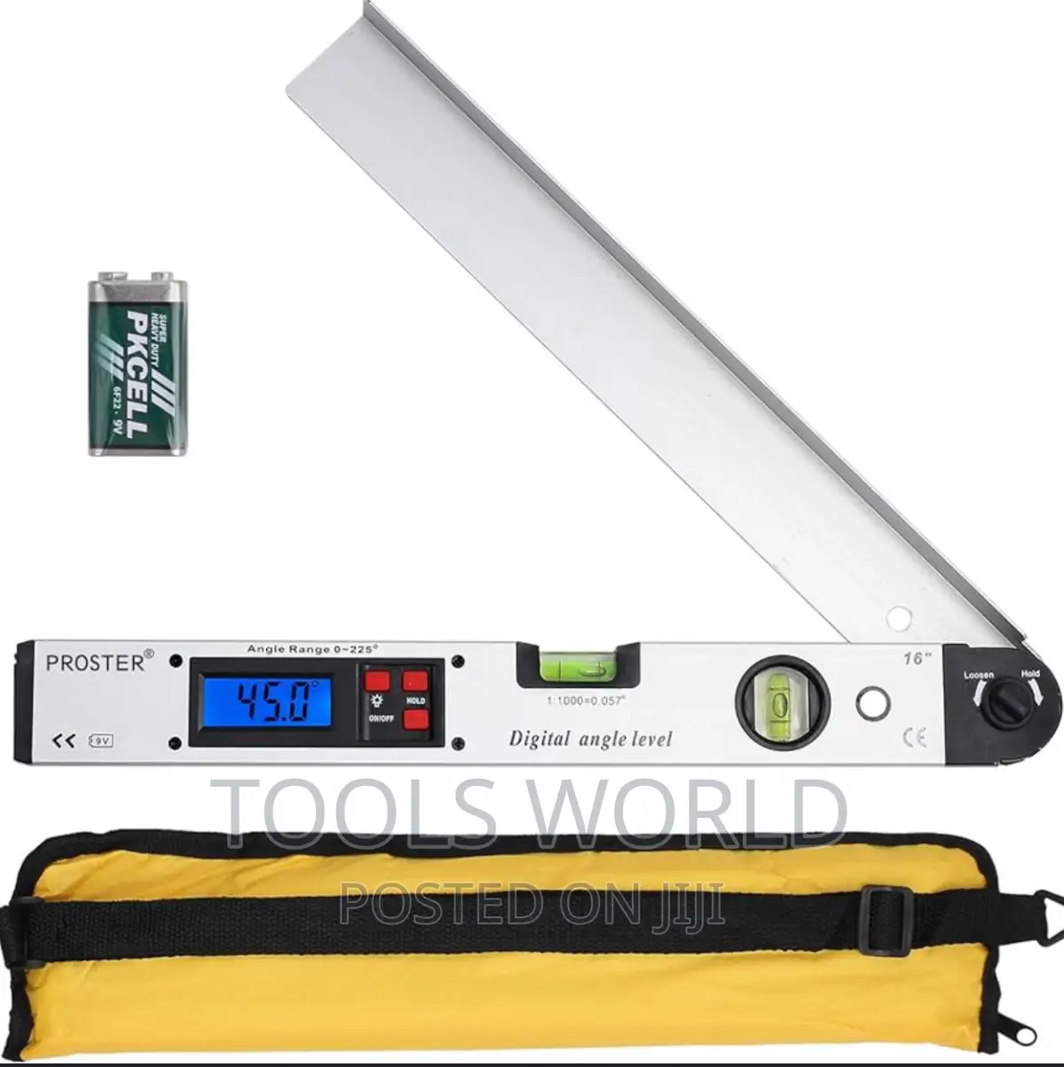Digital Angle Finder With Battery and Pouch 400mm/16 Inch