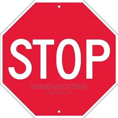 60cm Aluminum Reflective Octagonal Stop Sign