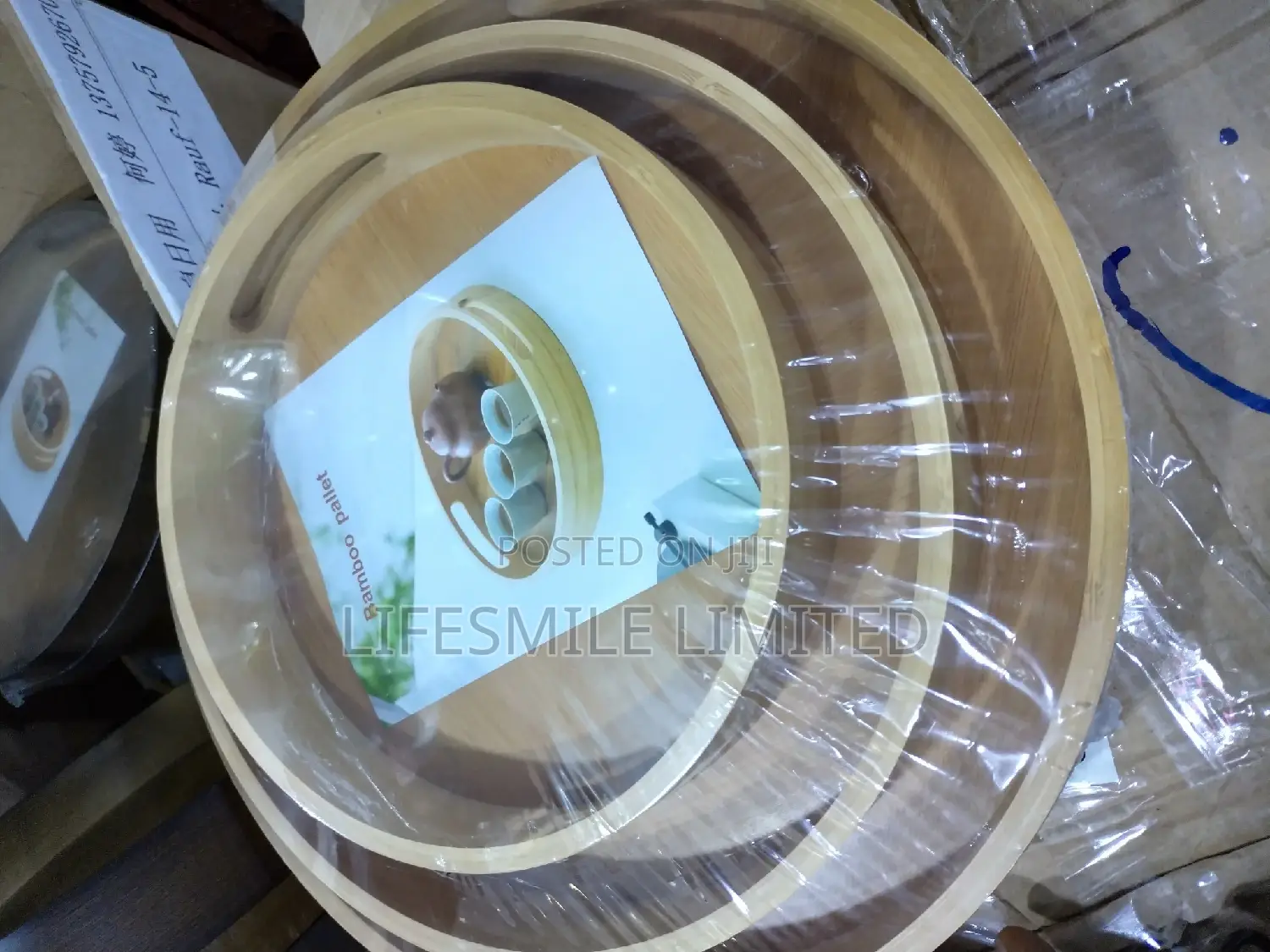 3 Sets Wooden Tray