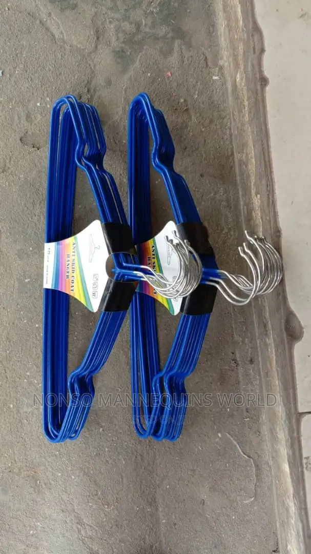 Coated Hangers Of Different Colours