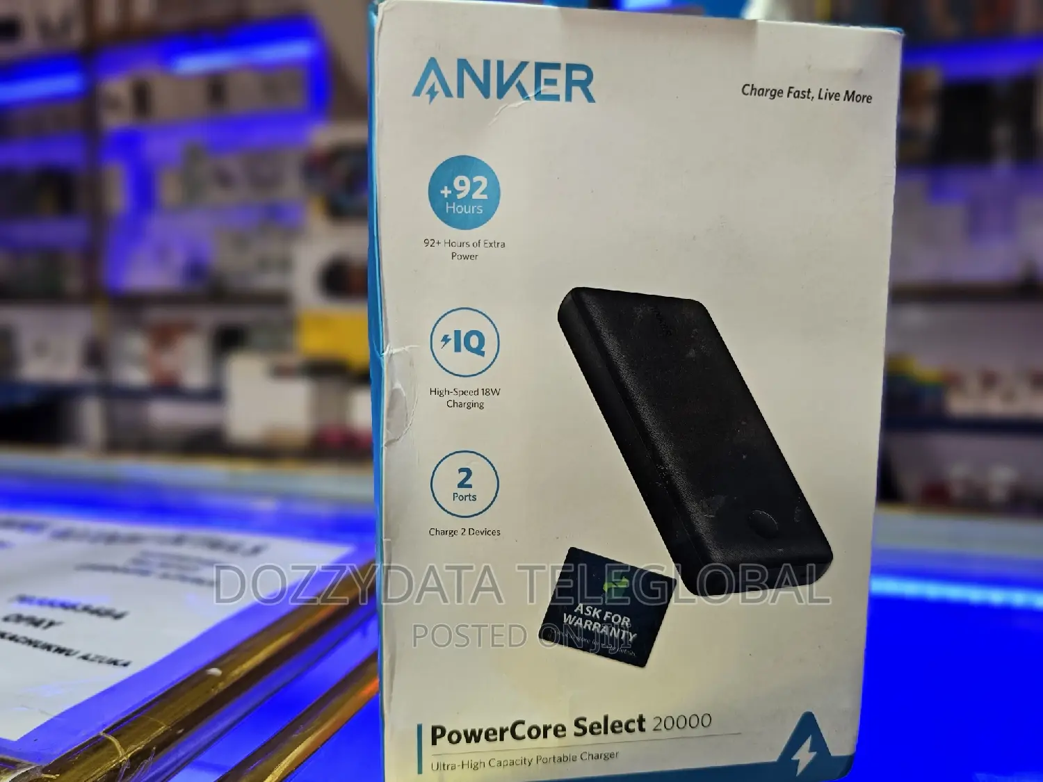 Anker Powercore Select 20000mah 18W Fast Charge Power Bank