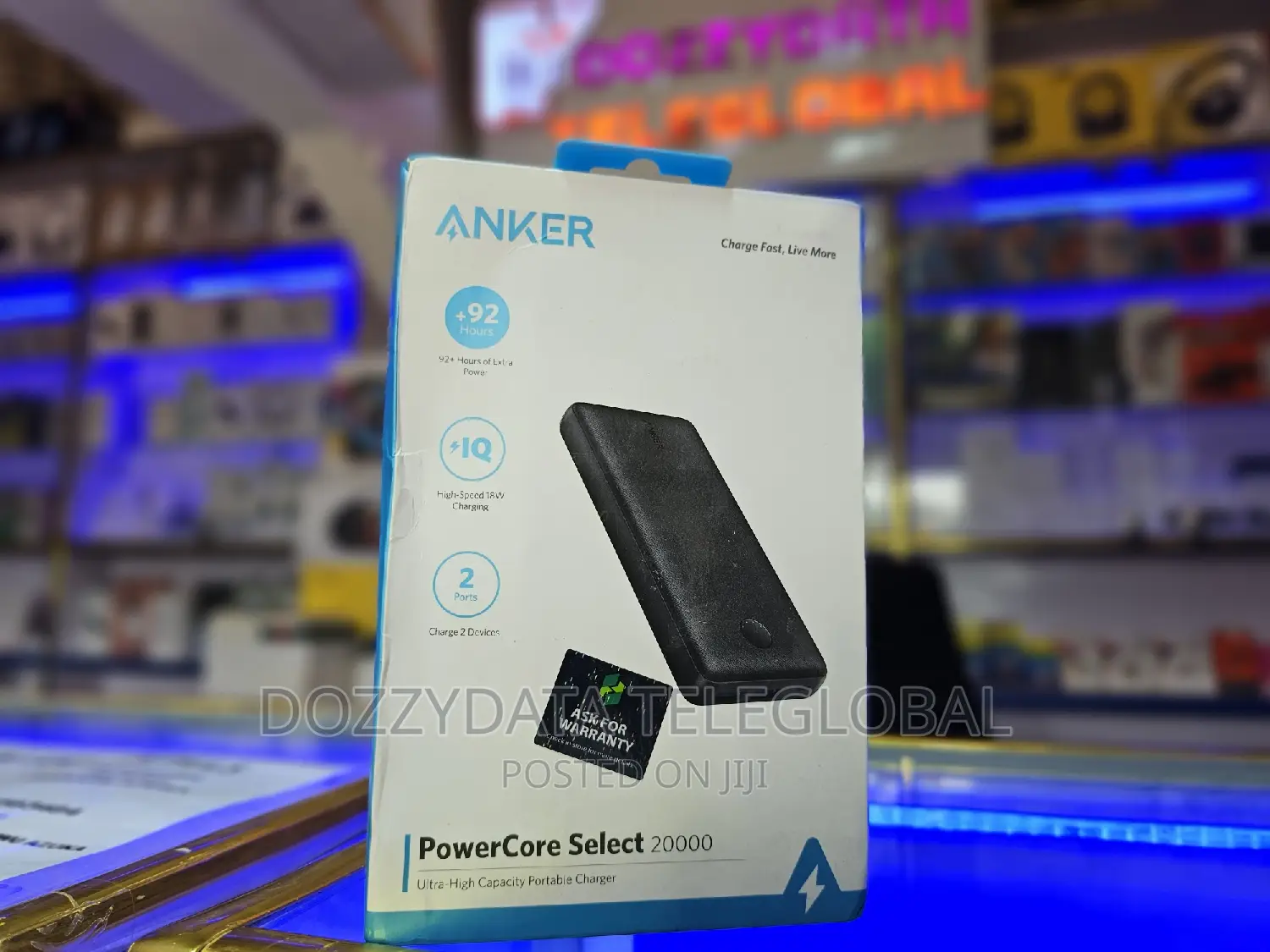 Anker Powercore Select 20000mah 18W Fast Charge Power Bank
