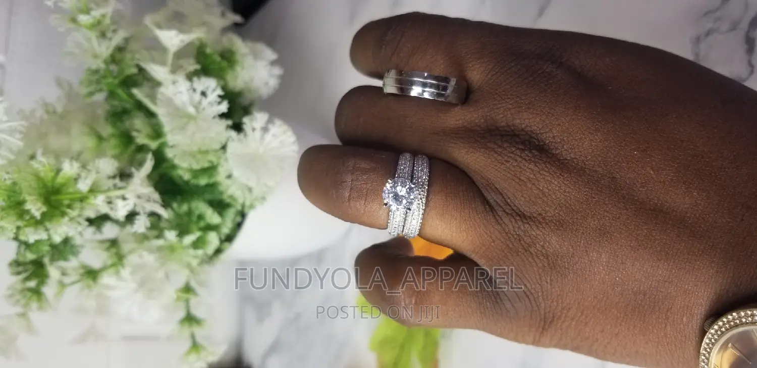 925 Sterling Silver Couple Wedding Ring