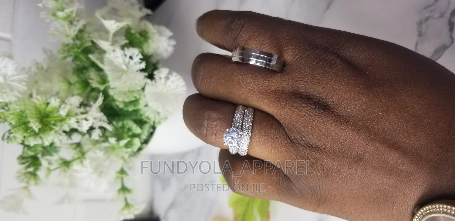 925 Sterling Silver Couple Wedding Ring