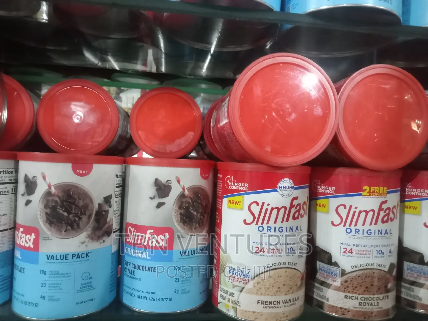 Slimfast Shake Mix -572g, Vanilla, Chocolate Flavors