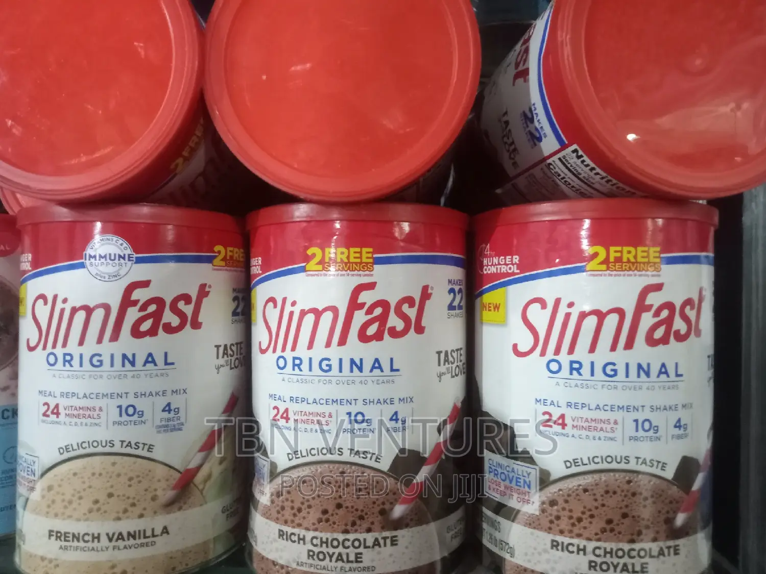 Slimfast Shake Mix -572g, Vanilla, Chocolate Flavors