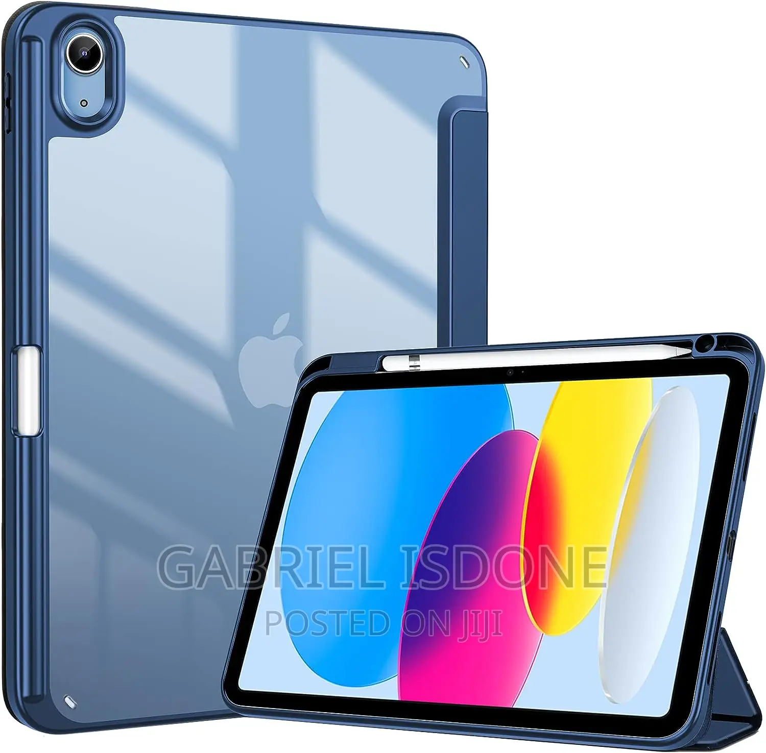 iPad Cover 10th Gene iPad Case 10.9 Inch, Transparent Back