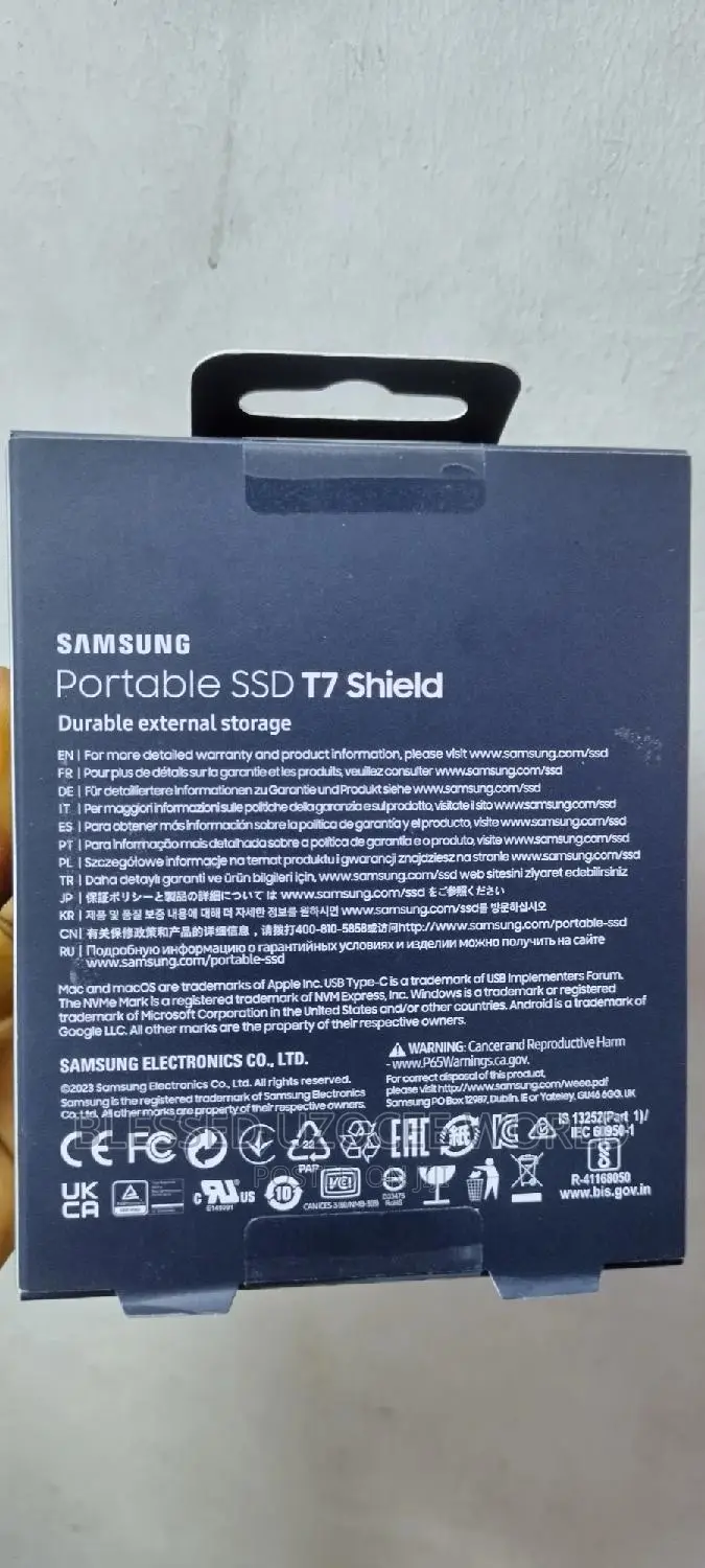 2tb Samsung T7 Portable SSD Shield Harddrive Device