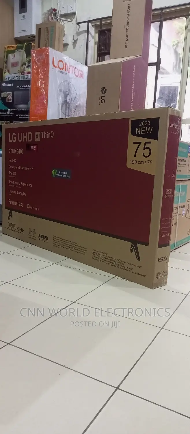 Lg Android Smart Tv Flameless Bluetooth Netflix 75"Inches