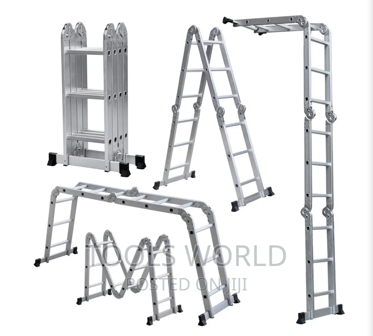 Multi Purpose Aluminium Foldable Ladder Lock 16 Steps